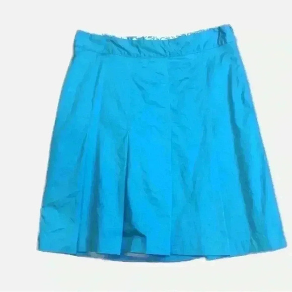 WORTHINGTON Turquoise Lined Pleated Skirt - Picture 1 of 3